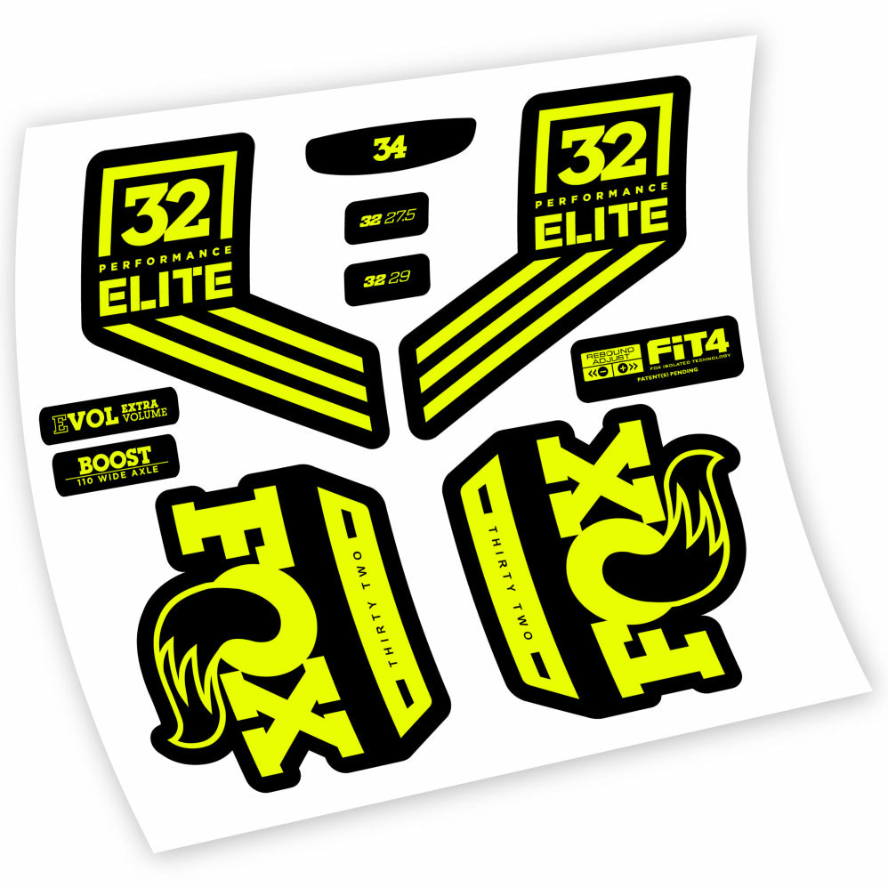 Stickers Fox 32 Performance Elite 2016 compatibles Autocollants fourche 29"