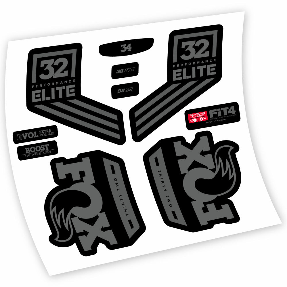 Stickers Fox 32 Performance Elite 2016 compatibles Autocollants fourche 29"