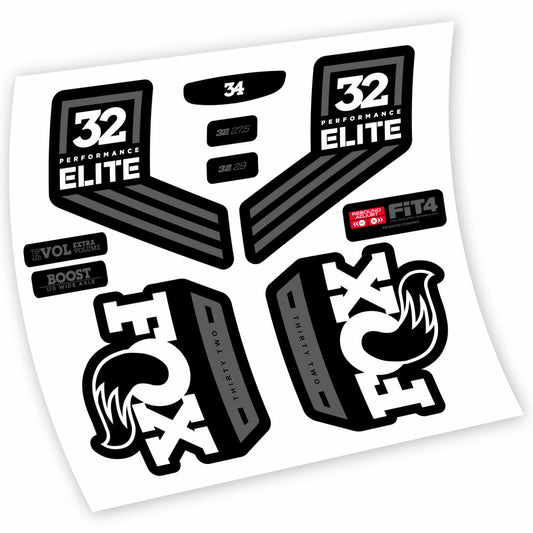 Stickers Fox 32 Performance Elite 2016 compatibles Autocollants fourche 29"
