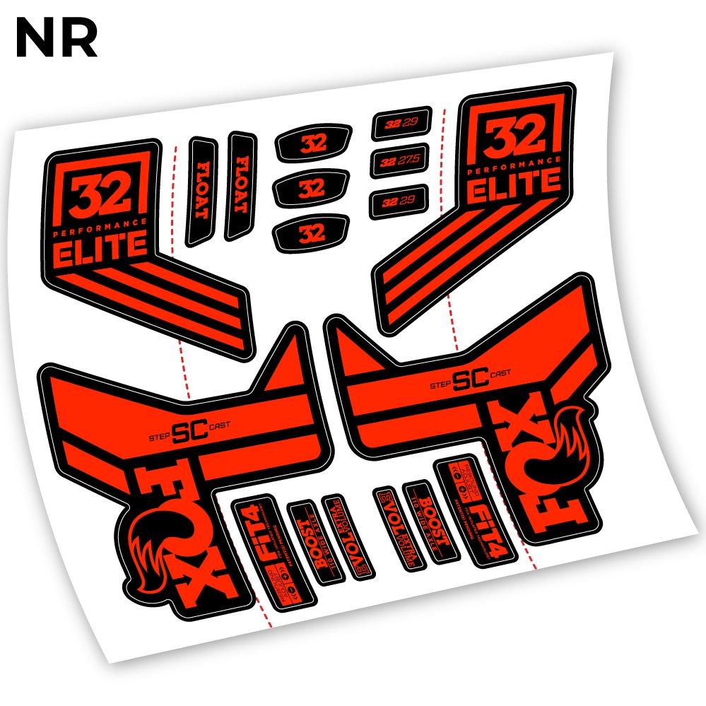 Stickers Fox SC 32 Elite Performance 2018 compatibles Autocollants fourche