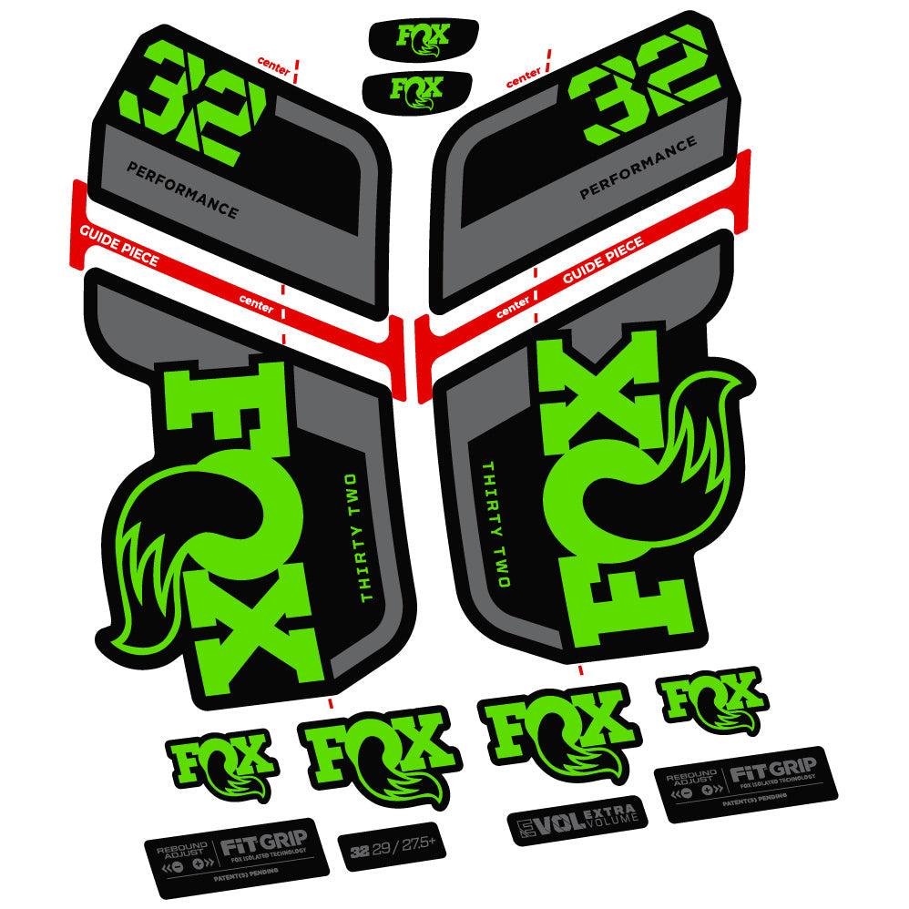Stickers Fox 32 Performance 2022 VEC compatibles Autocollants fourche VTT