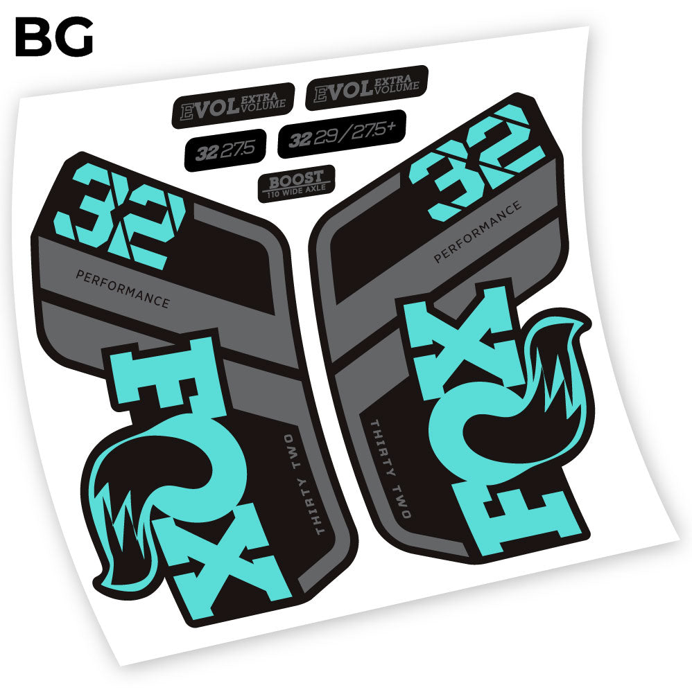 Stickers Fox Performance 2021 compatibles Autocollants fourche