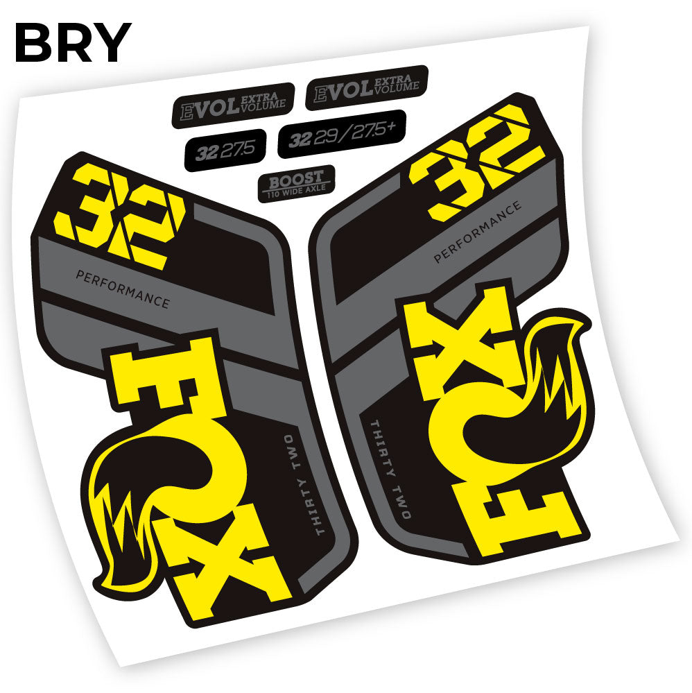 Stickers Fox Performance 2021 compatibles Autocollants fourche