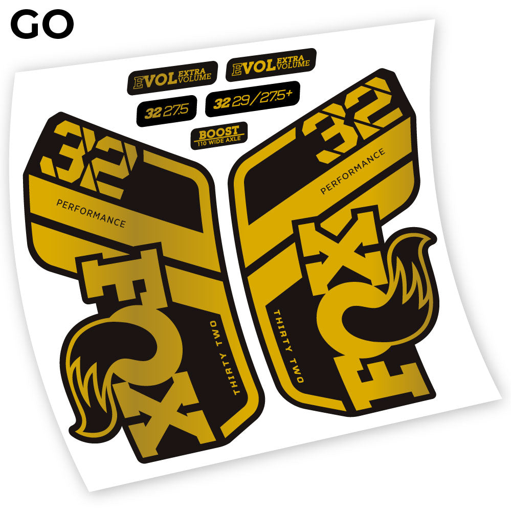 Stickers Fox Performance 2021 compatibles Autocollants fourche