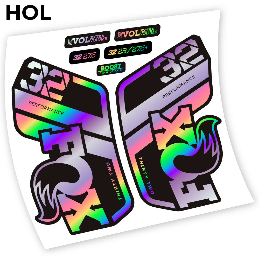 Stickers Fox Performance 2021 compatibles Autocollants fourche