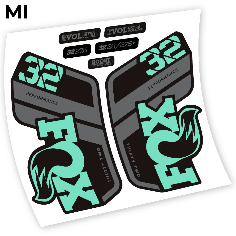 Stickers Fox Performance 2021 compatibles Autocollants fourche