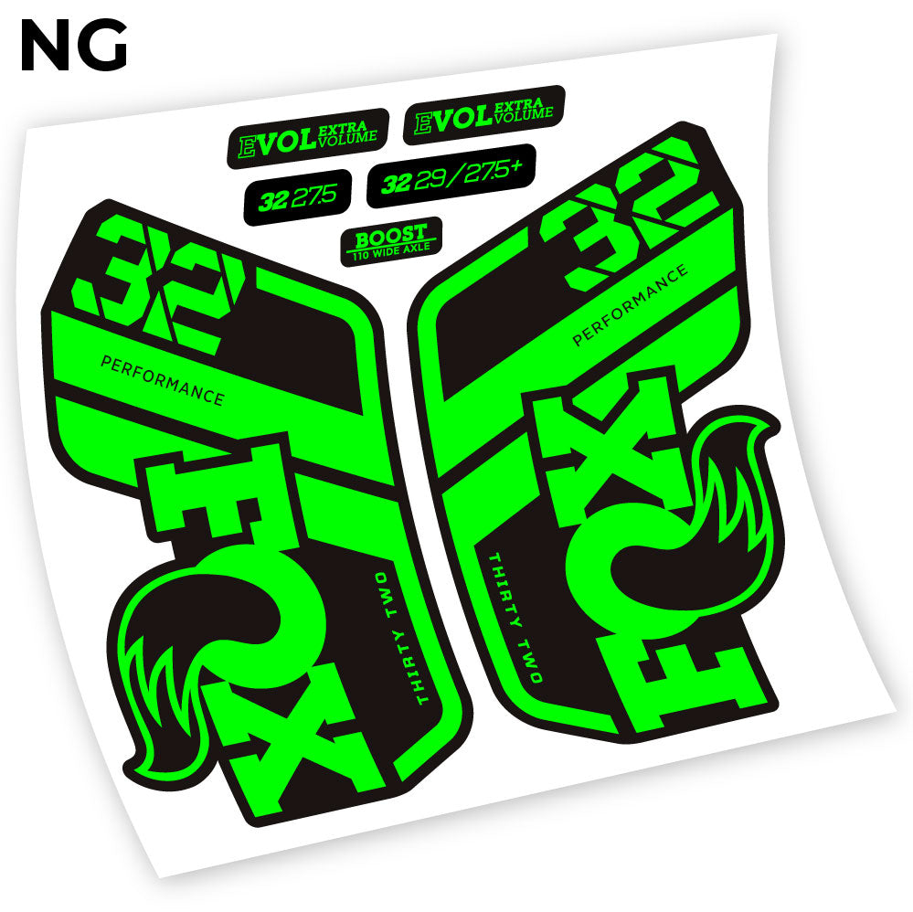Stickers Fox Performance 2021 compatibles Autocollants fourche