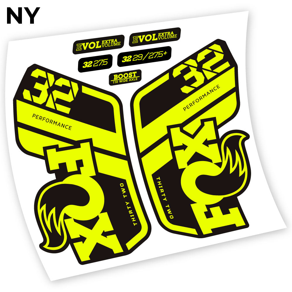 Stickers Fox Performance 2021 compatibles Autocollants fourche