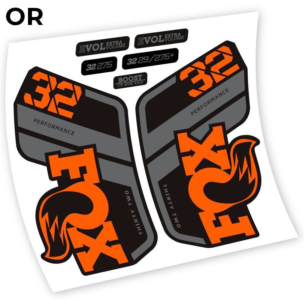 Stickers Fox Performance 2021 compatibles Autocollants fourche