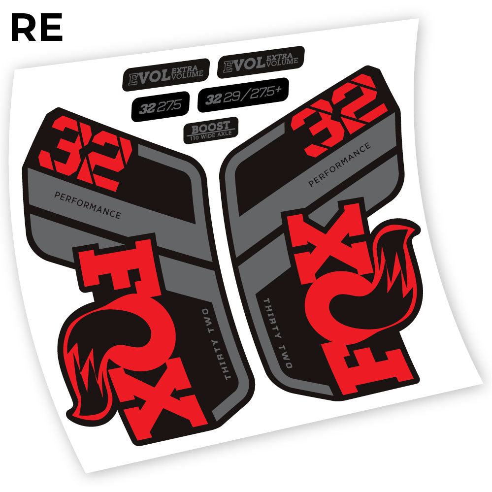 Stickers Fox Performance 2021 compatibles Autocollants fourche
