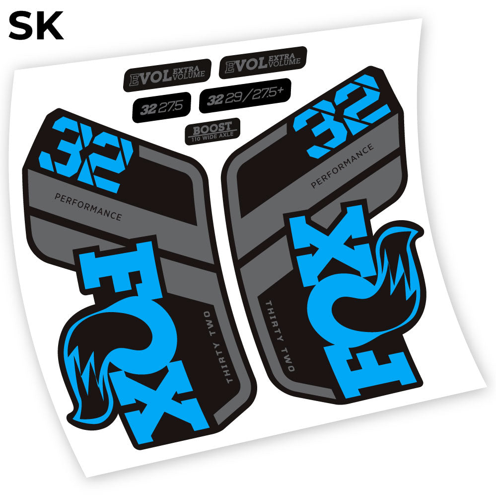 Stickers Fox Performance 2021 compatibles Autocollants fourche