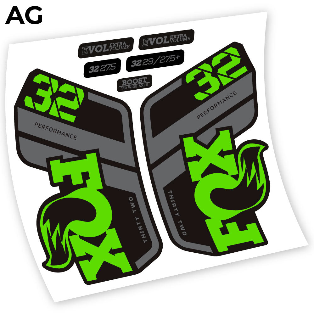 Stickers Fox Performance 2021 compatibles Autocollants fourche