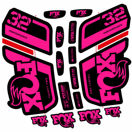 Stickers Fox 32 Performance 2022 compatibles Autocollants fourche 29"