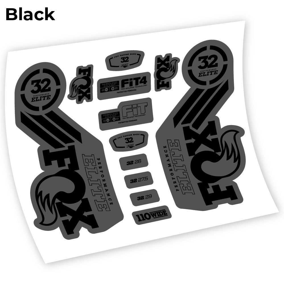 Stickers Fox 32 Performance Elite 2016 compatibles Autocollants fourche
