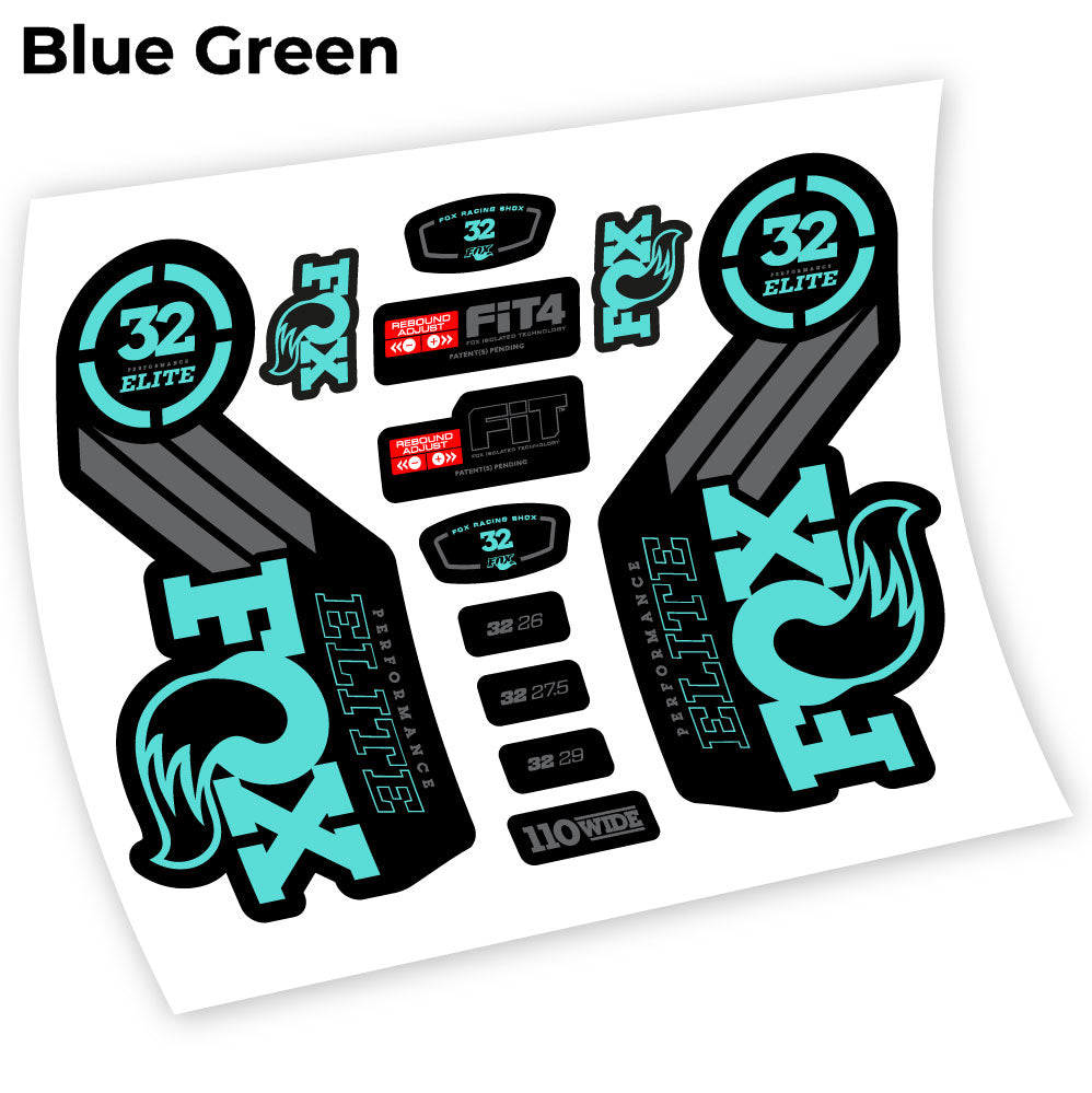 Stickers Fox 32 Performance Elite 2016 compatibles Autocollants fourche