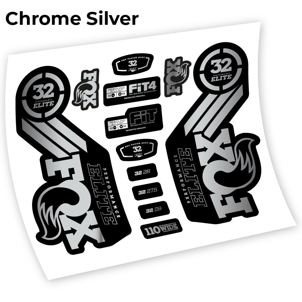 Stickers Fox 32 Performance Elite 2016 compatibles Autocollants fourche