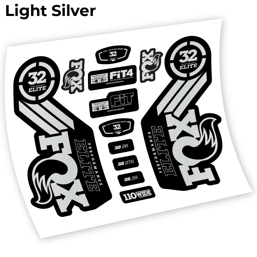 Stickers Fox 32 Performance Elite 2016 compatibles Autocollants fourche