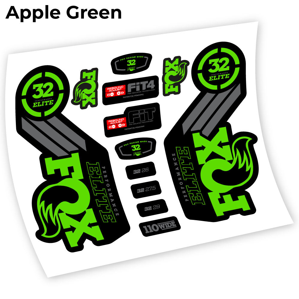 Stickers Fox 32 Performance Elite 2016 compatibles Autocollants fourche
