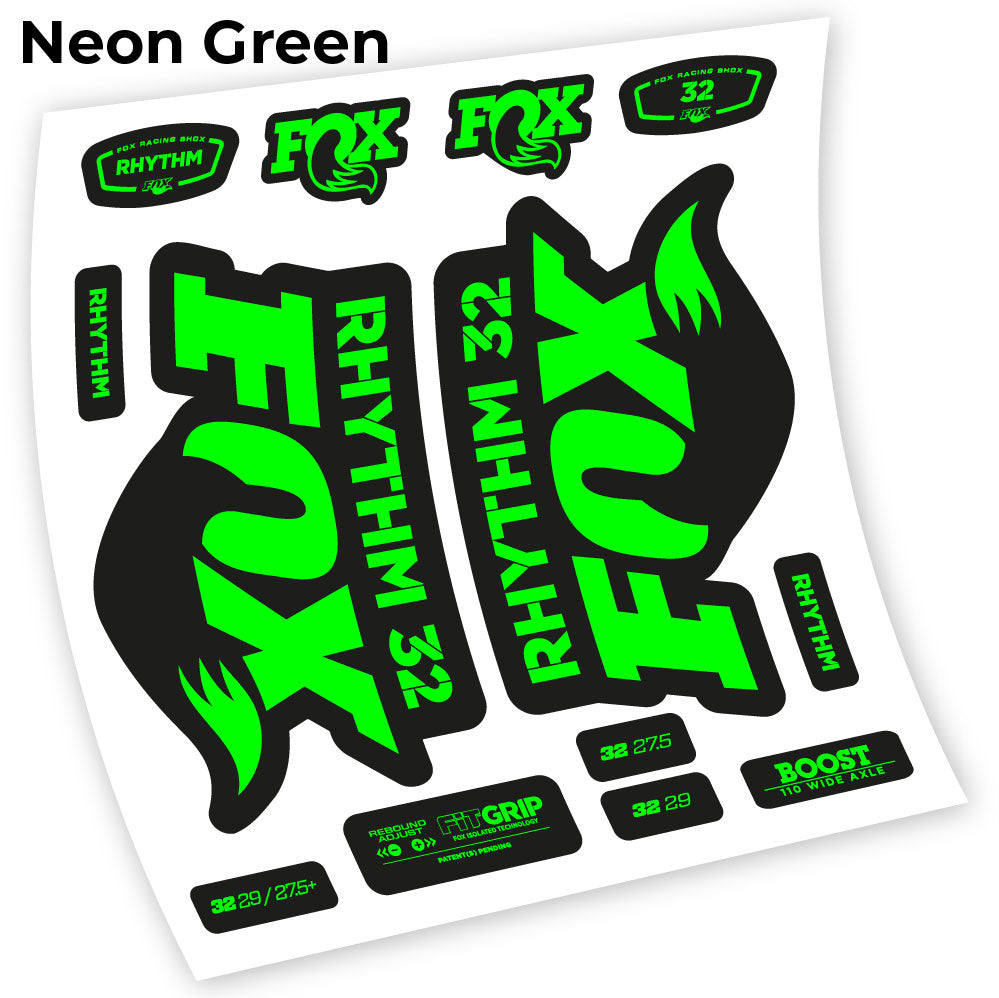 Stickers Fox 32 Rhythm 2018 compatibles Autocollants fourche