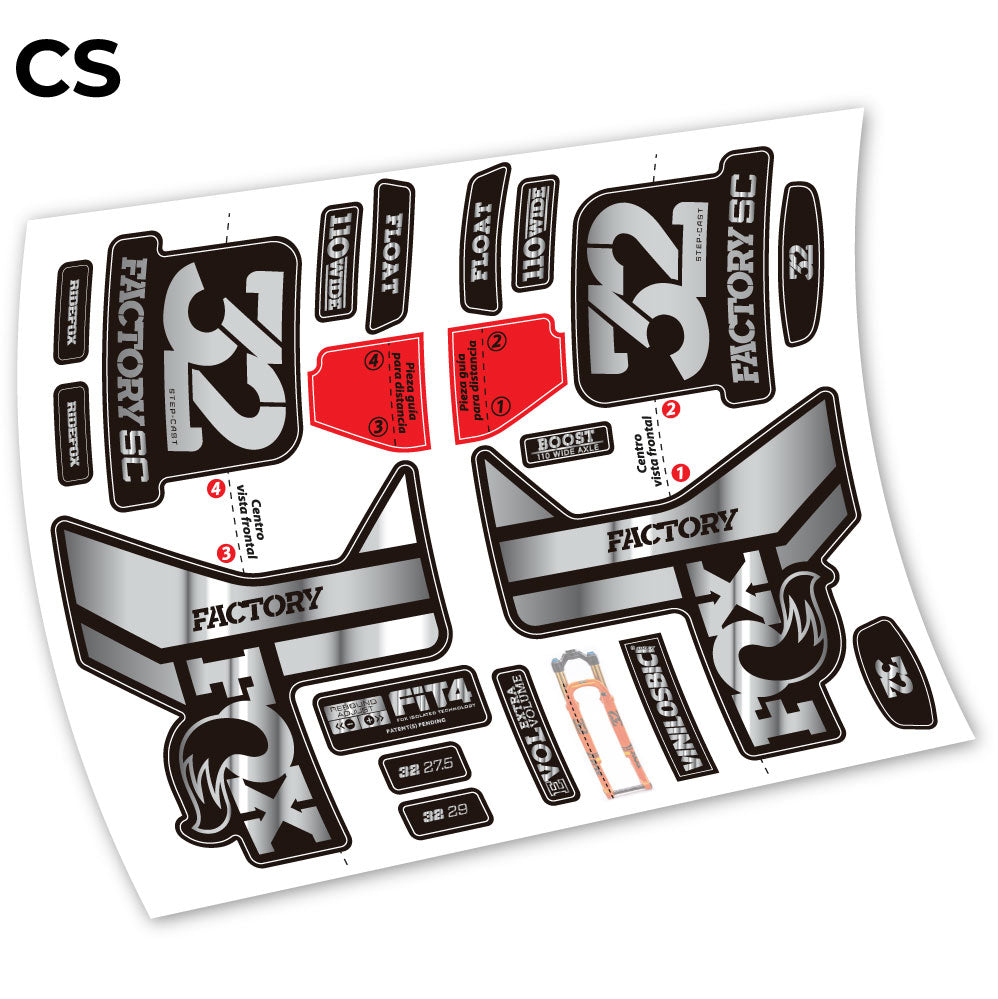 Stickers Fox 32 2019 compatibles Autocollants fourche