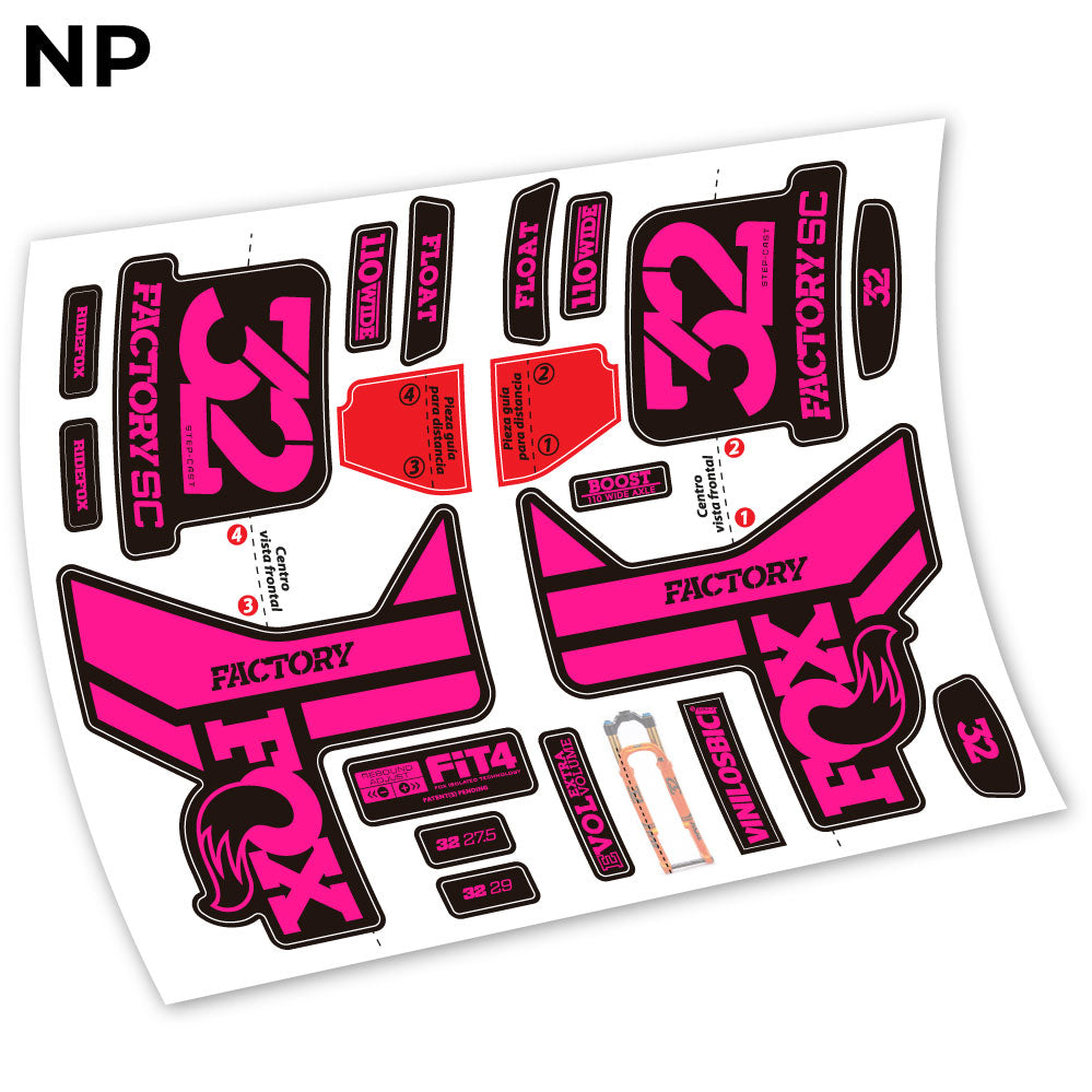 Stickers Fox 32 2019 compatibles Autocollants fourche