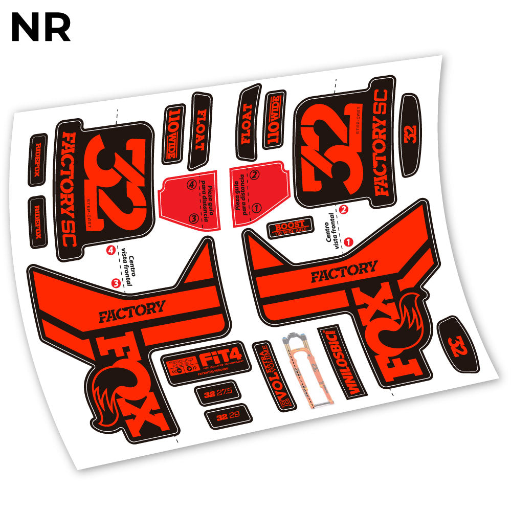 Stickers Fox 32 2019 compatibles Autocollants fourche