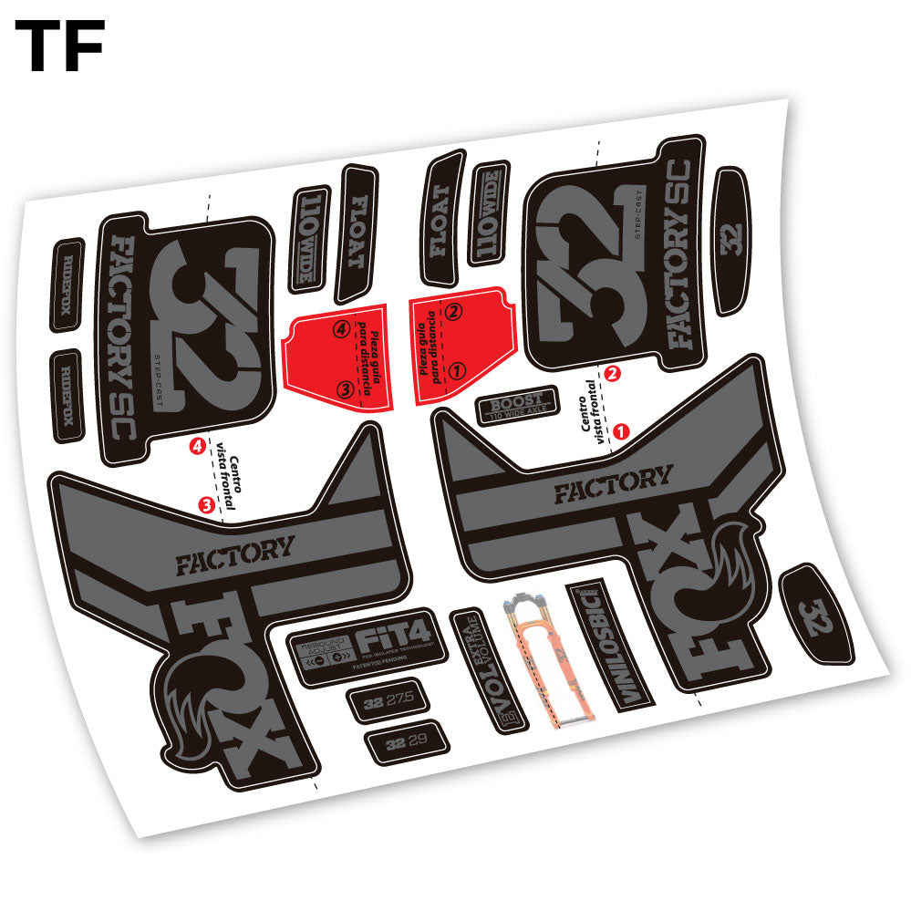 Stickers Fox 32 2019 compatibles Autocollants fourche