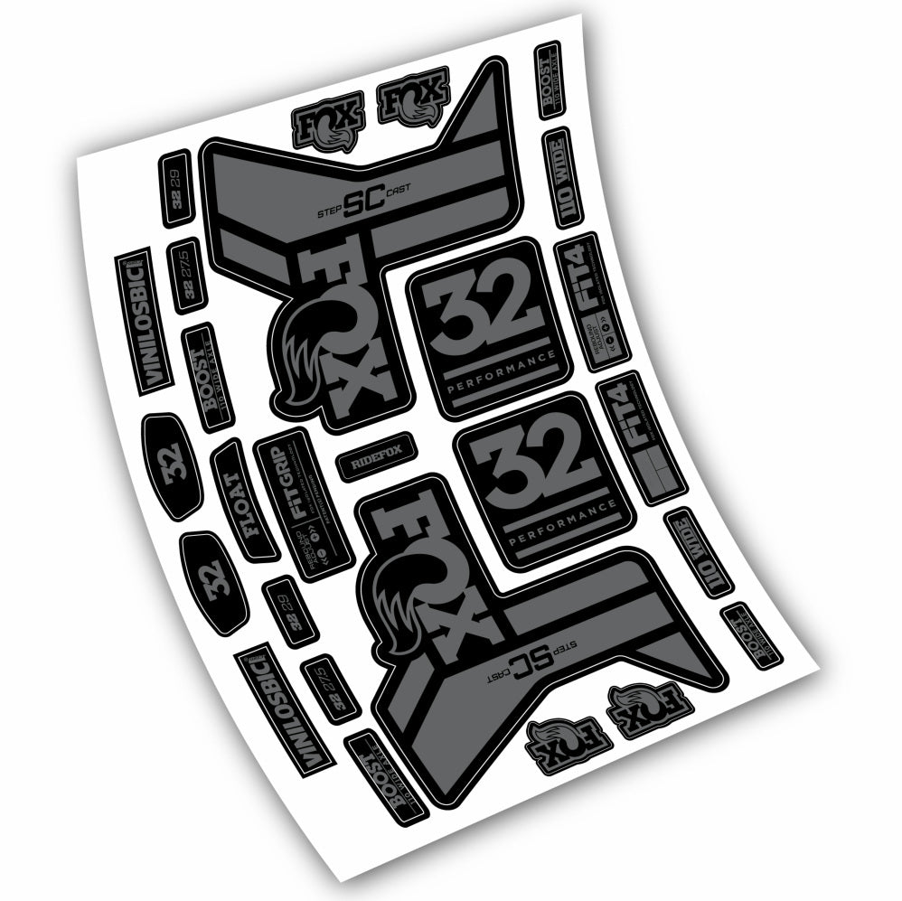 Stickers Fox 32 Performance SC 2019 compatibles Autocollants fourche 29"