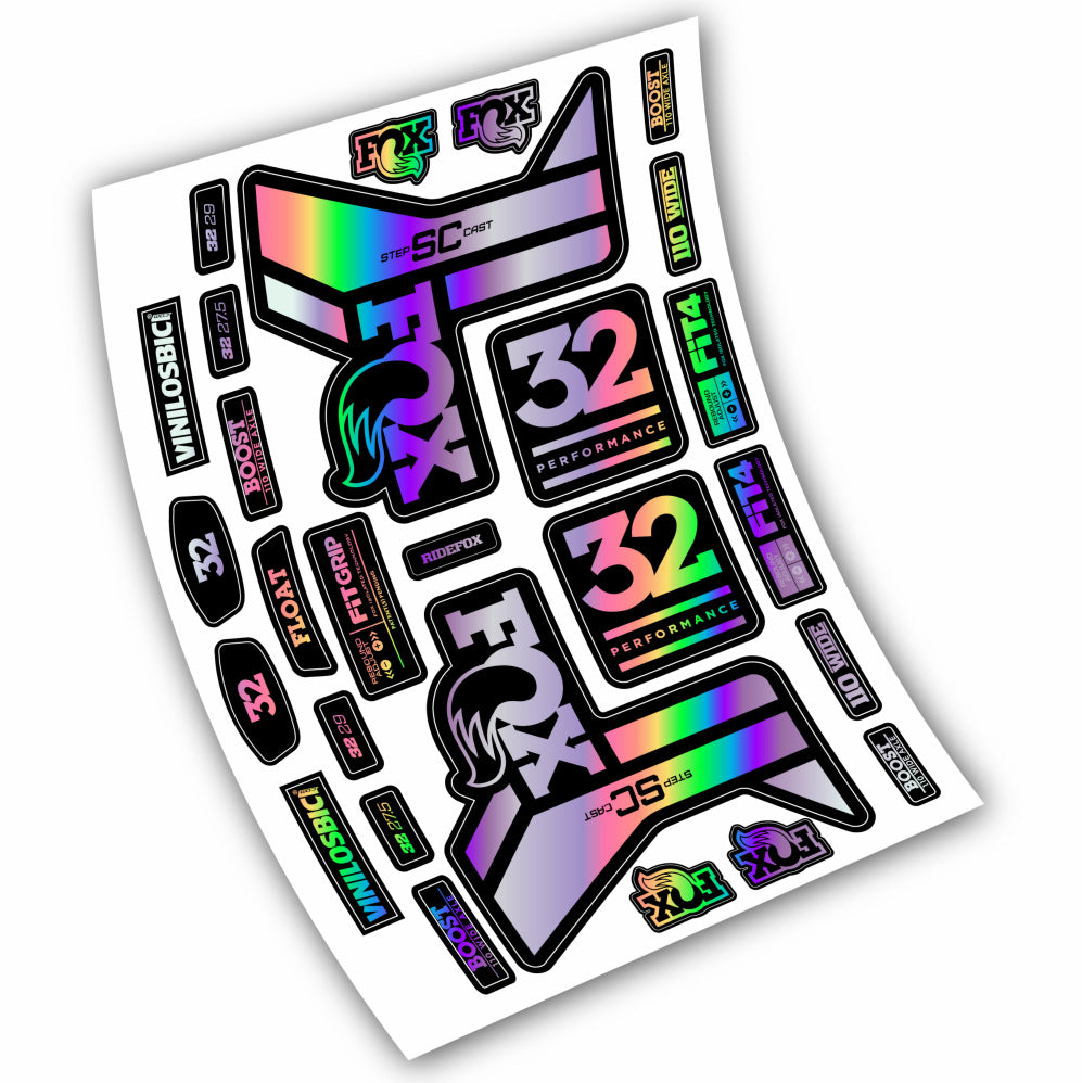 Stickers Fox 32 Performance SC 2019 compatibles Autocollants fourche 29"