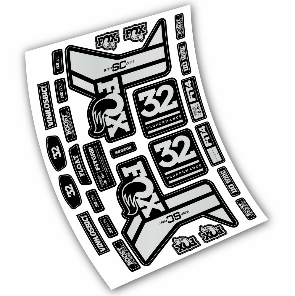 Stickers Fox 32 Performance SC 2019 compatibles Autocollants fourche 29"