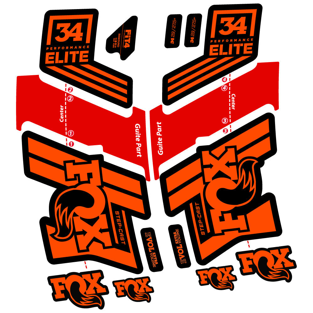 Stickers Fox 34 Performance Elite 201920 compatibles Autocollants fourche VTT 20"