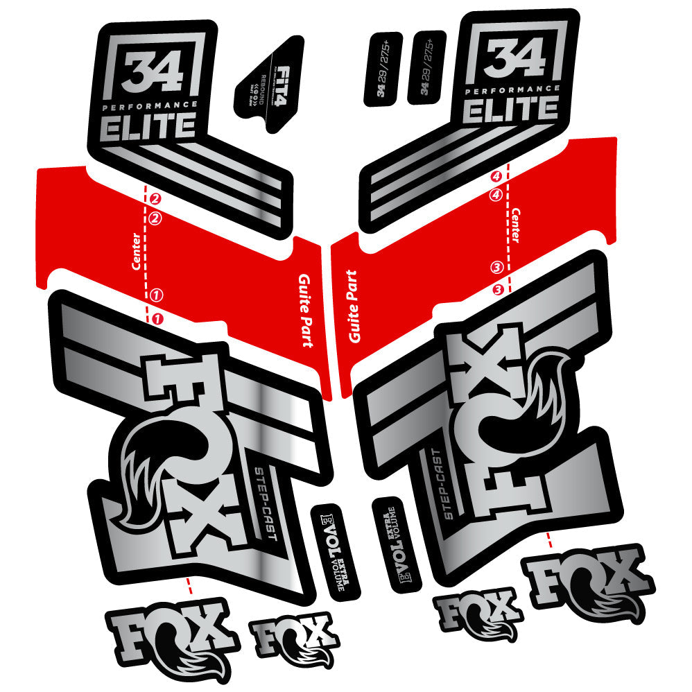 Stickers Fox 34 Performance Elite 201920 compatibles Autocollants fourche VTT 20"