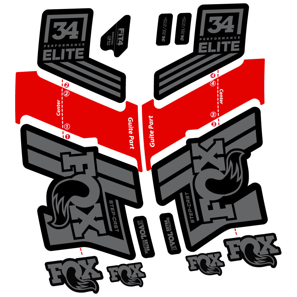 Stickers Fox 34 Performance Elite 201920 compatibles Autocollants fourche VTT 20"