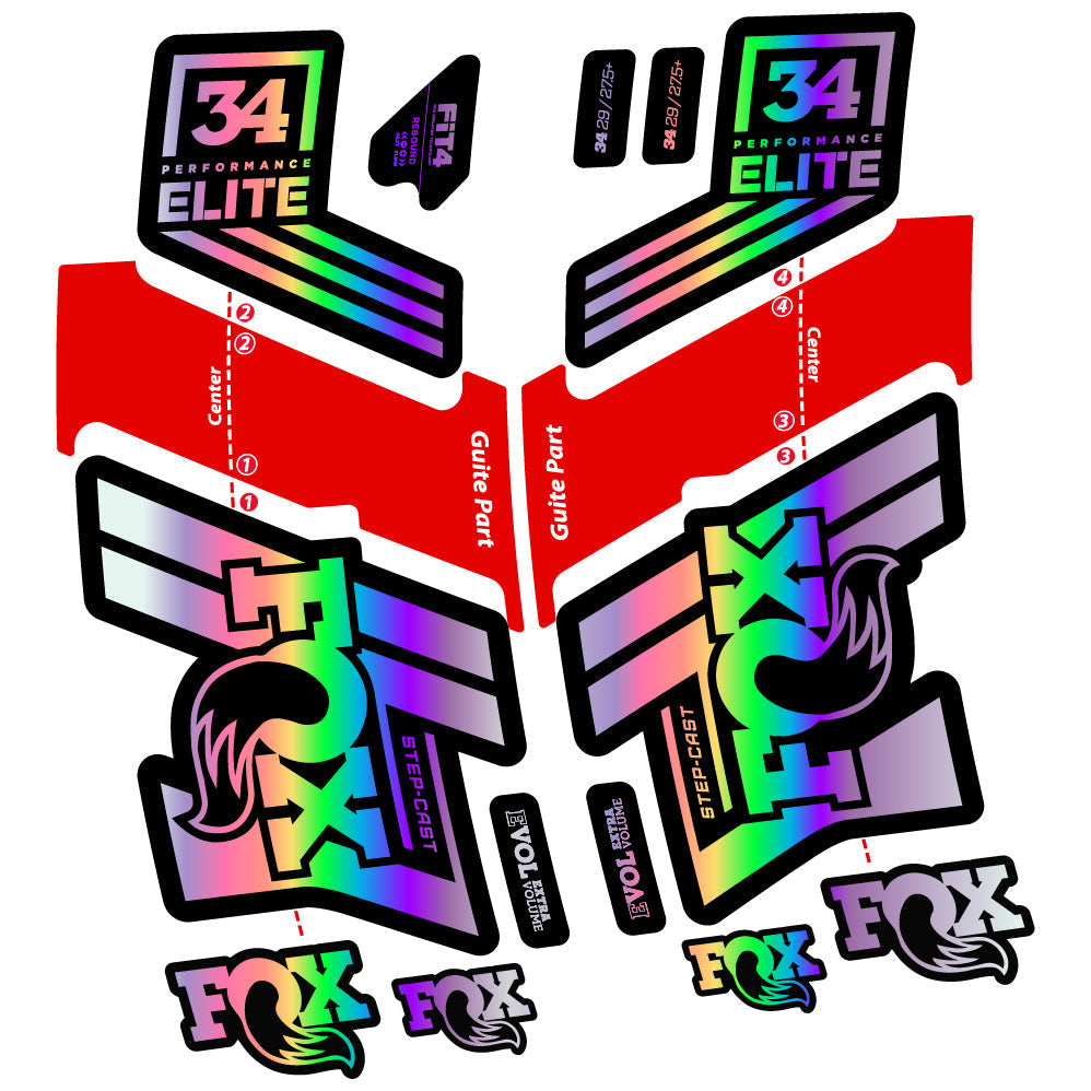 Stickers Fox 34 Performance Elite 201920 compatibles Autocollants fourche VTT 20"