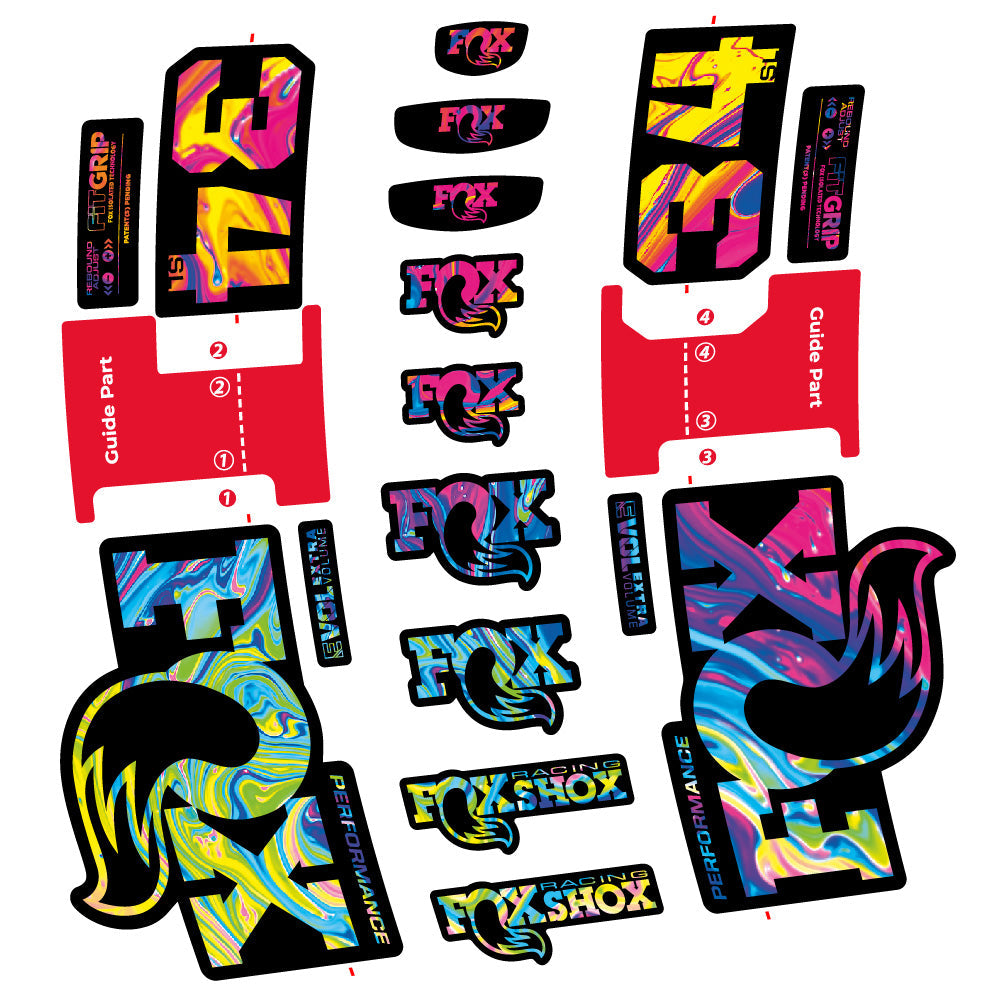 Stickers Fox 34 SL Performance compatibles Autocollants fourche VTT 29"