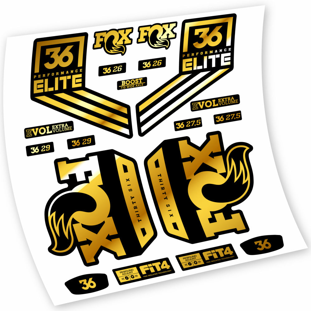 Stickers Fox 36 Performance Elite 2018 compatibles Autocollants fourche VTT 29"