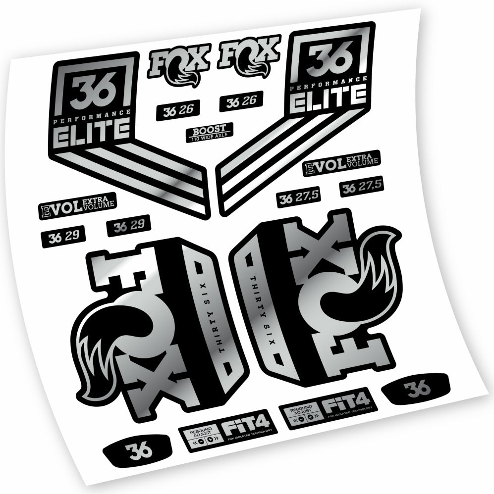 Stickers Fox 36 Performance Elite 2018 compatibles Autocollants fourche VTT 29"