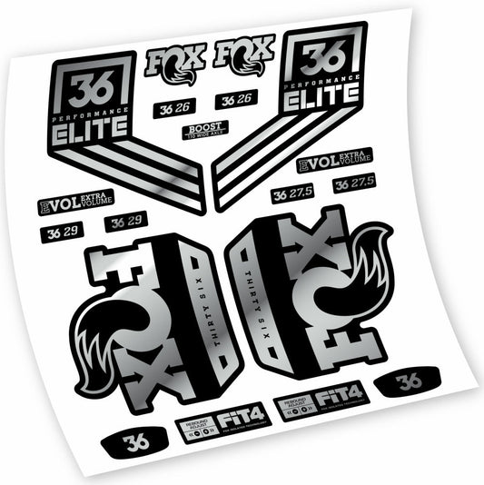 Stickers Fox 36 Performance Elite 2018 compatibles Autocollants fourche VTT 29"