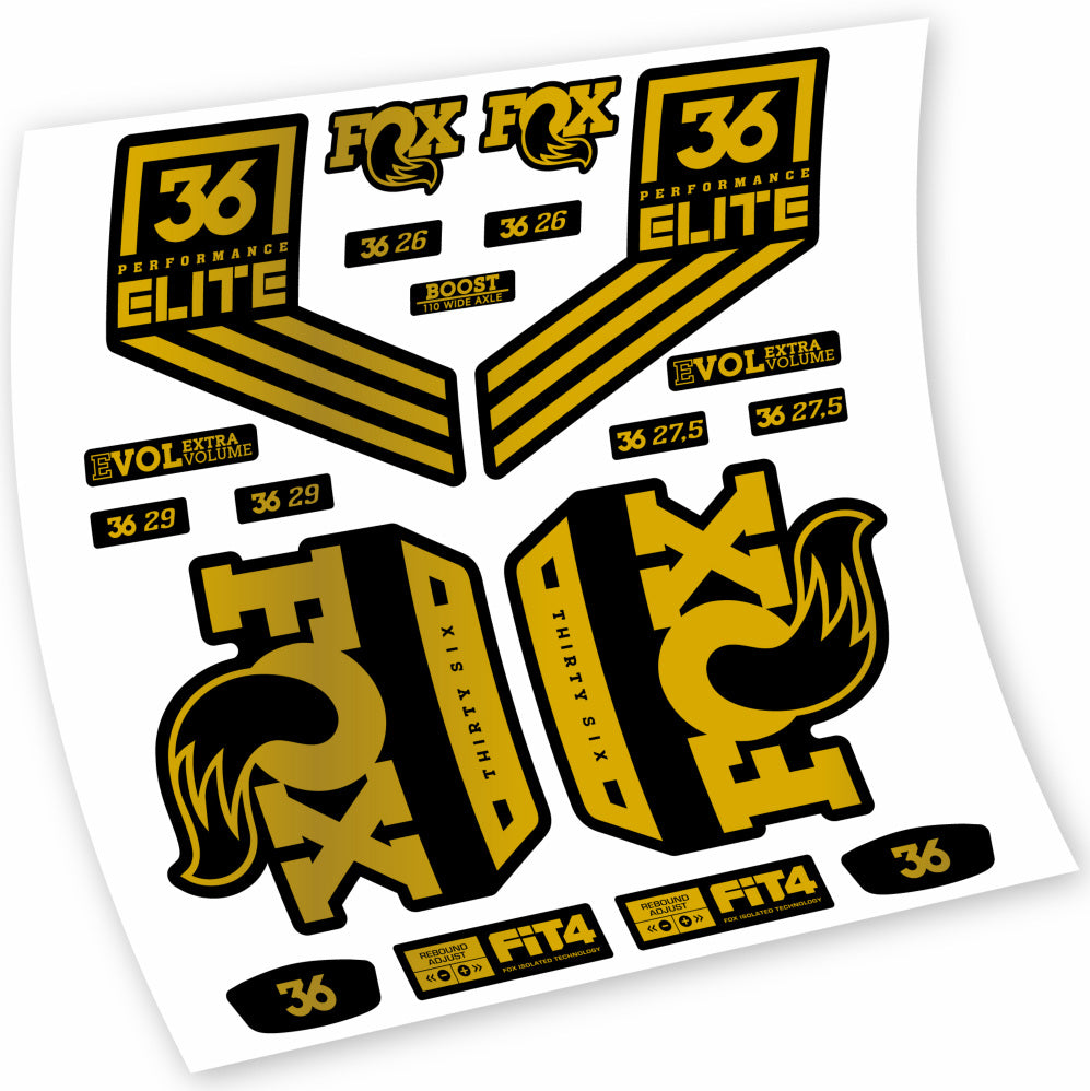 Stickers Fox 36 Performance Elite 2018 compatibles Autocollants fourche VTT 29"