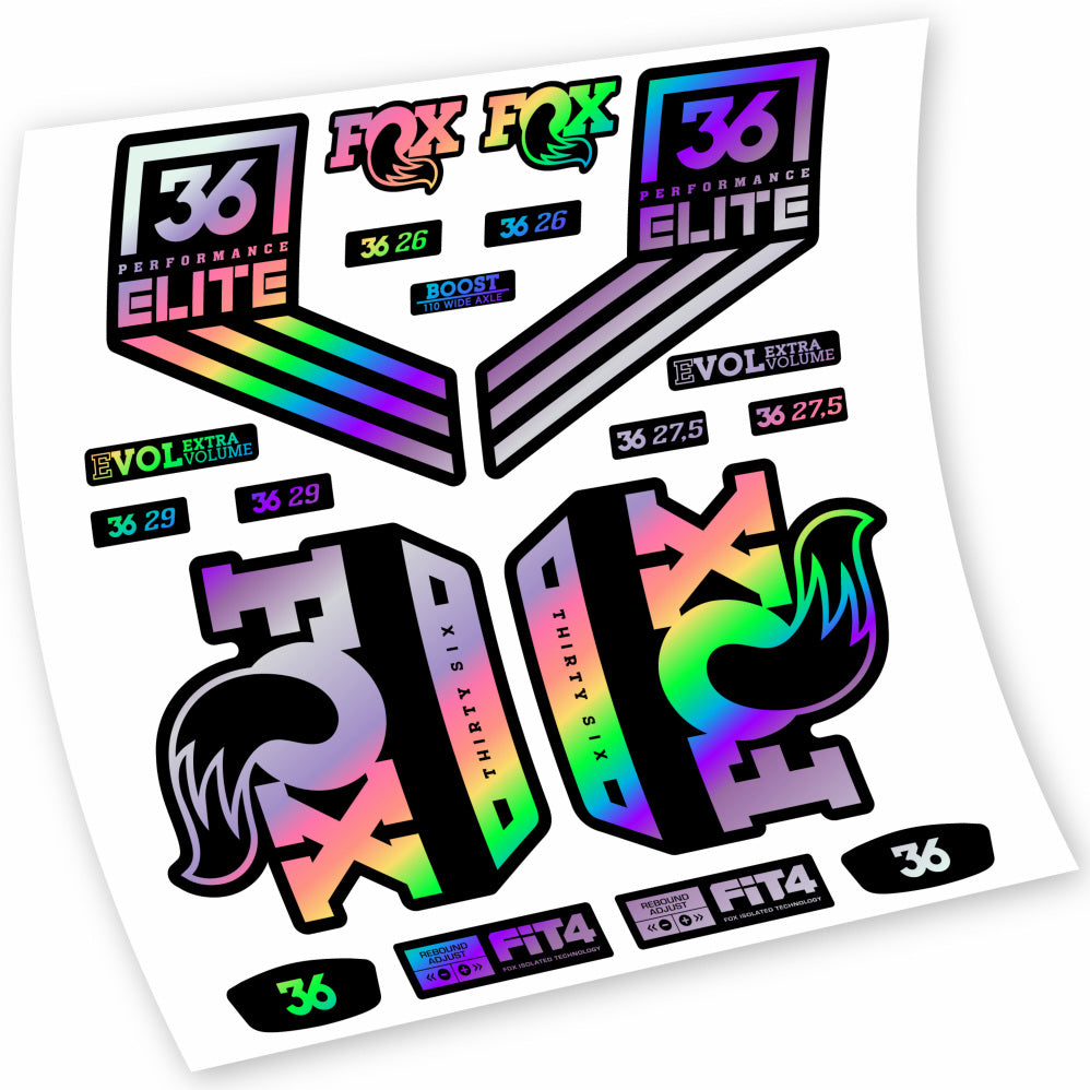 Stickers Fox 36 Performance Elite 2018 compatibles Autocollants fourche VTT 29"