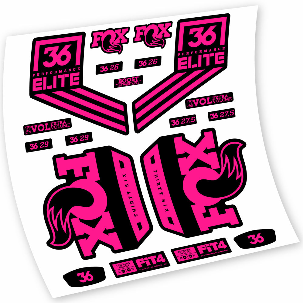 Stickers Fox 36 Performance Elite 2018 compatibles Autocollants fourche VTT 29"