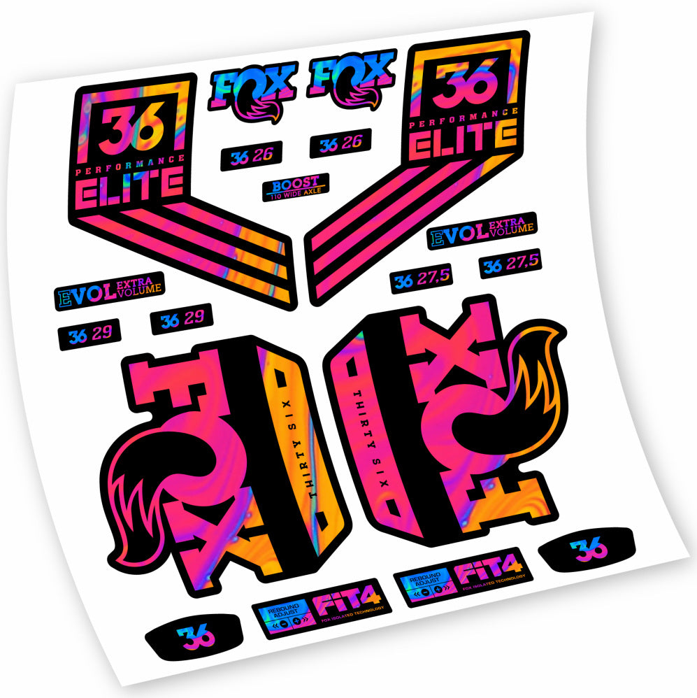 Stickers Fox 36 Performance Elite 2018 compatibles Autocollants fourche VTT 29"