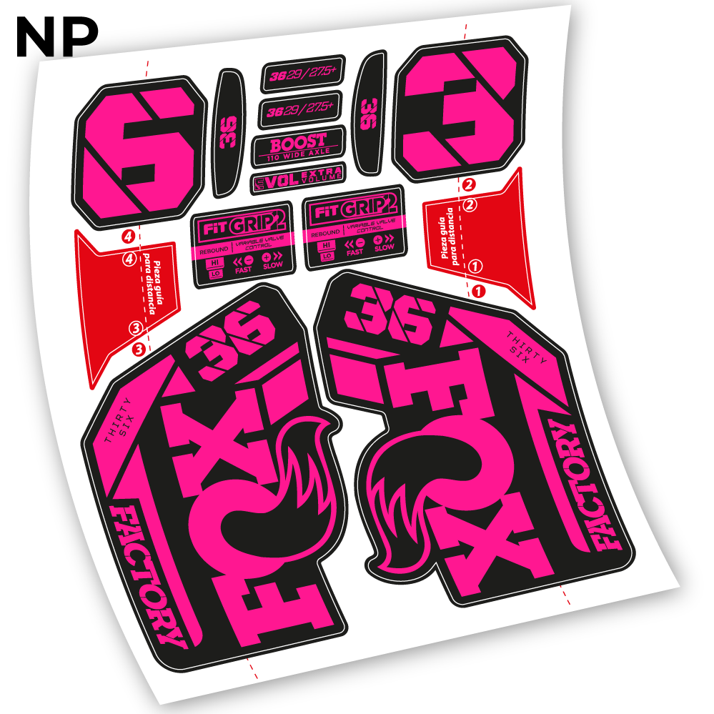 Stickers Fox 36 20212023 compatibles Autocollants fourche VTT