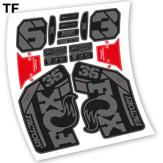 Stickers Fox 36 20212023 compatibles Autocollants fourche VTT
