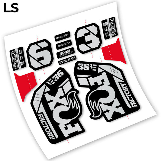 Stickers Fox 36 E Factory 29” MTB compatibles Autocollants fourche VTT 29"