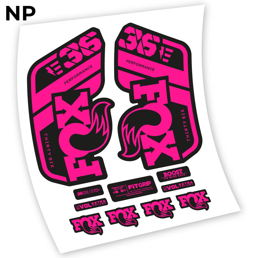 Stickers Fox 36 E 2021 compatibles Autocollants fourche VTT
