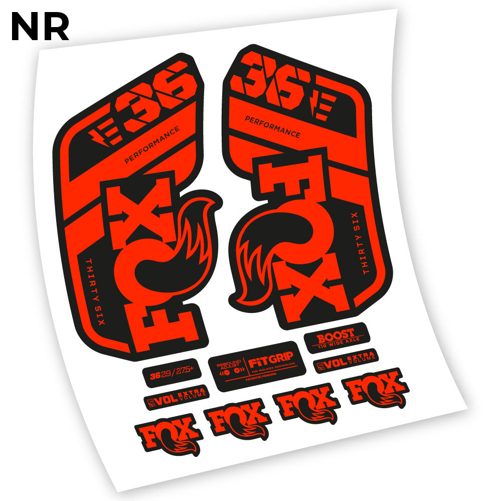Stickers Fox 36 E 2021 compatibles Autocollants fourche VTT