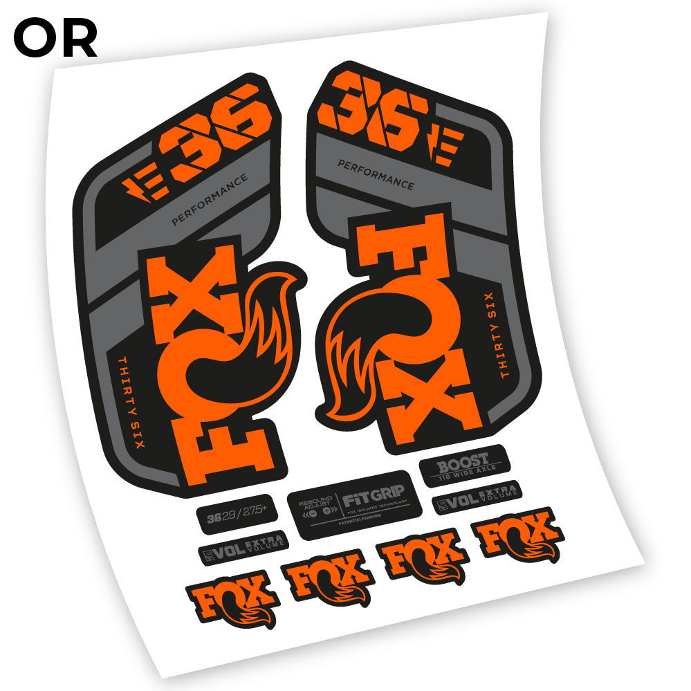 Stickers Fox 36 E 2021 compatibles Autocollants fourche VTT