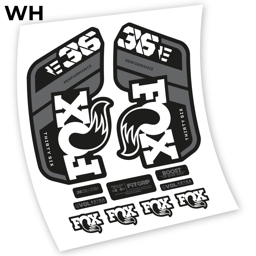 Stickers Fox 36 E 2021 compatibles Autocollants fourche VTT
