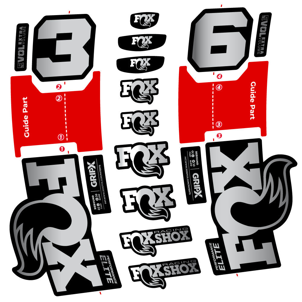 Stickers Fox 36 Performance Elite compatibles Autocollants fourche VTT 29"